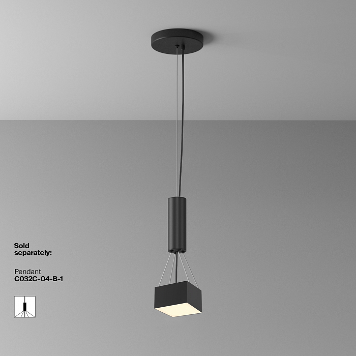 Светильник Technical C032CL-12W3K-SQ-B
