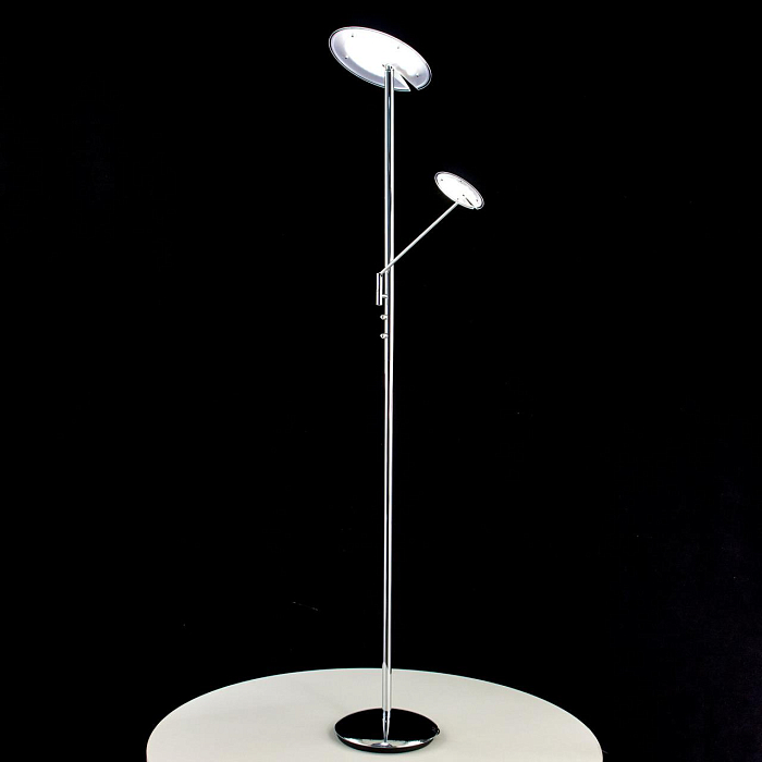 CL802001 Дискус Хром Св-к LED Торшер Торшер на 2 и более ламп  CL802001