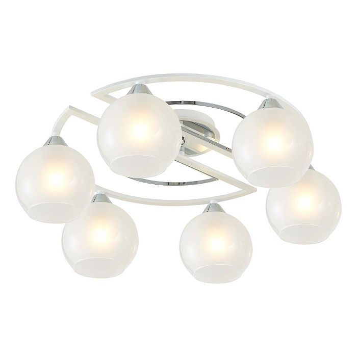 CL121160 Отто Белый+Хром Св-к Люстра Люстра потолочная  CL121160