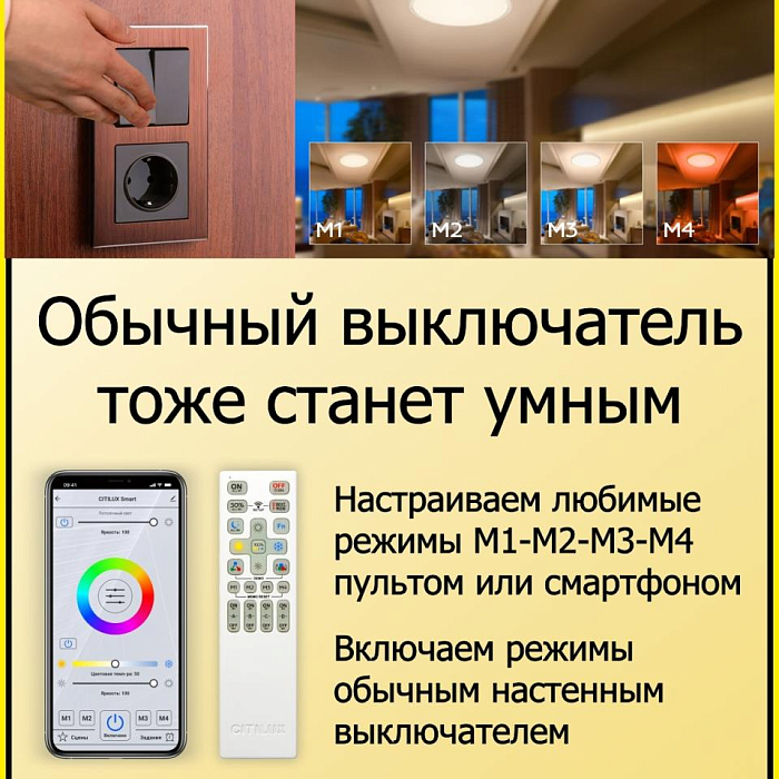 Люстра с пультом  CL718A80G