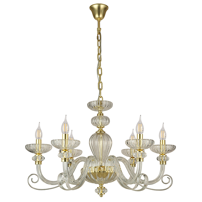 Люстра Newport 8626/C mat.soft gold clear