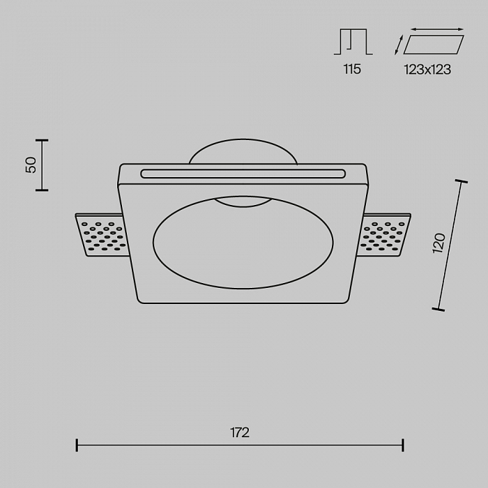 Светильник Technical DL001-1-01-W-1