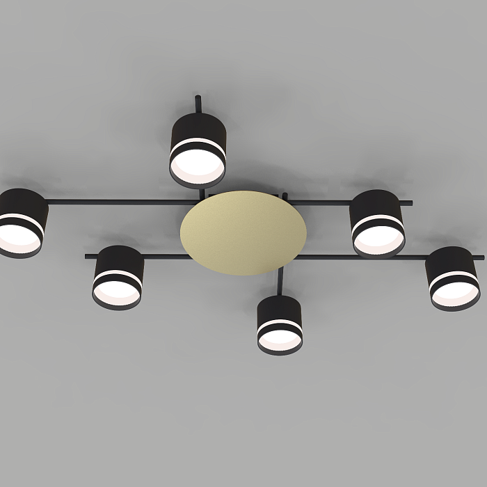 Люстра NewRgy CL-BRIGHT-R001-GX53*6 BK