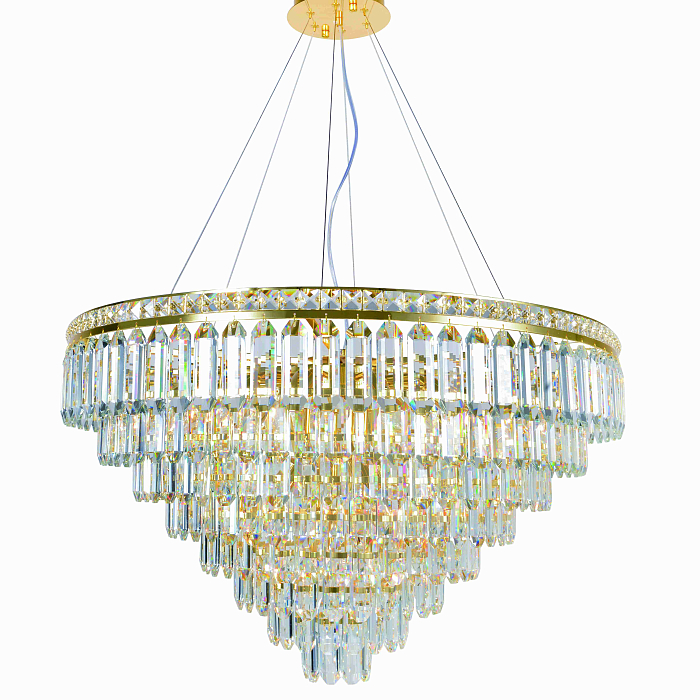 Люстра NewRgy 2796E/18A GOLD+CLEAR