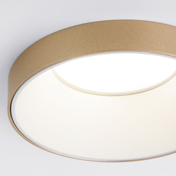 Встраиваемый точечный светильник 112 MR16 белый/золото Светильник встраиваемый Elektrostandard 112 MR16 белый/золото