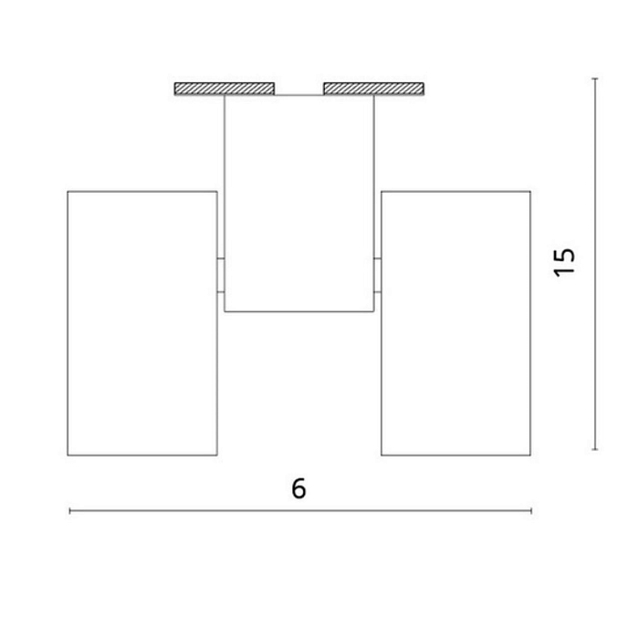Спот на 2 лампы Divinare 1354/02 pl-2
