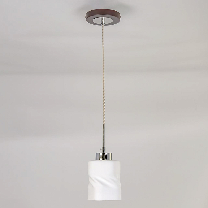CL126112 Берта Хром+Венге Св-к Подвес Светильник одинарный  CL126112
