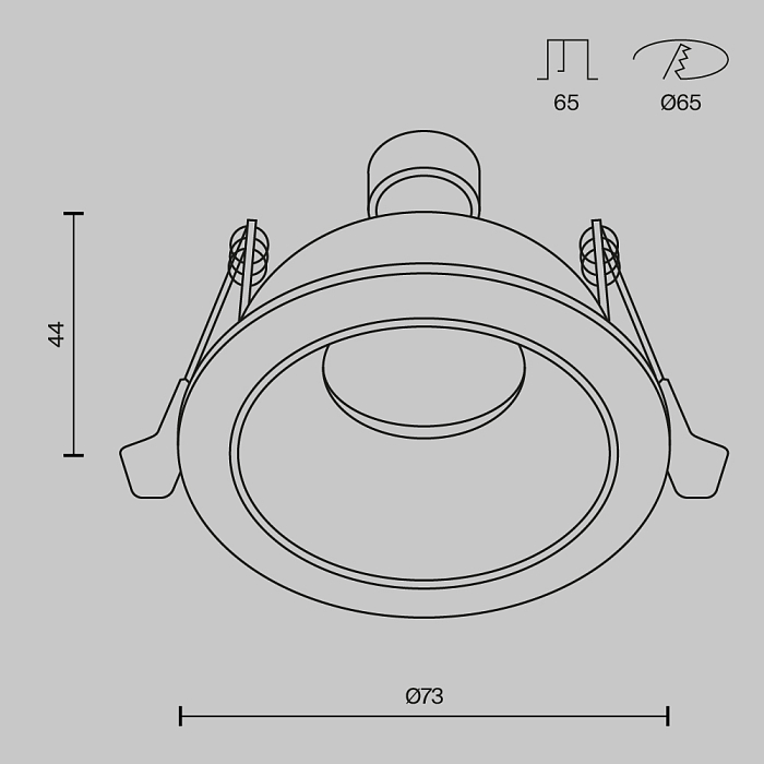 Светильник Technical DL126-GU10-B