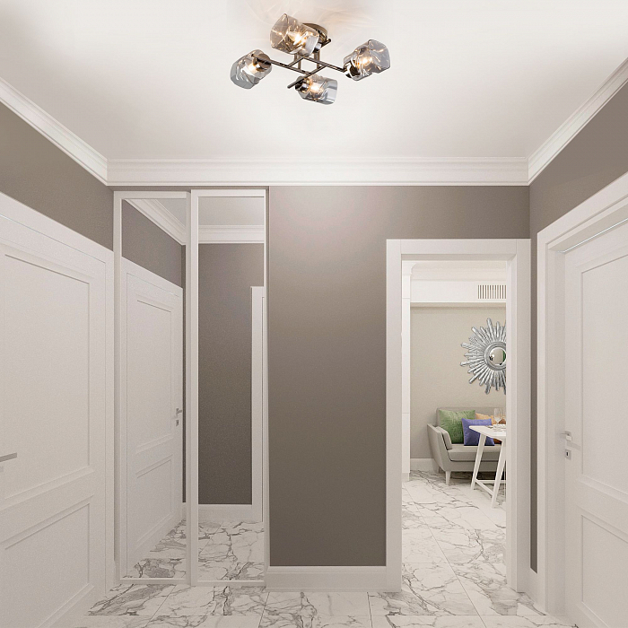 Светильник потолочная Eurosvet 30165/4 черный жемчуг