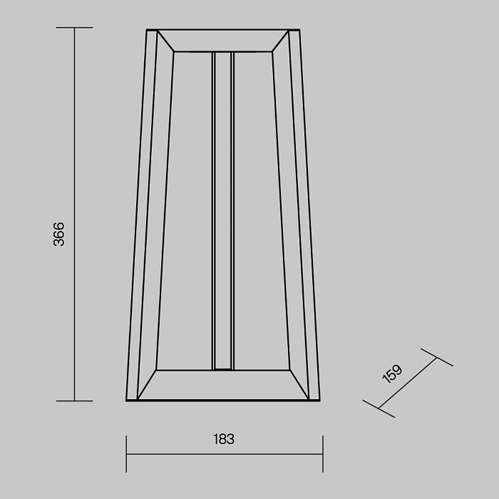 Уличный светильник Outdoor O466FL-L12B3K