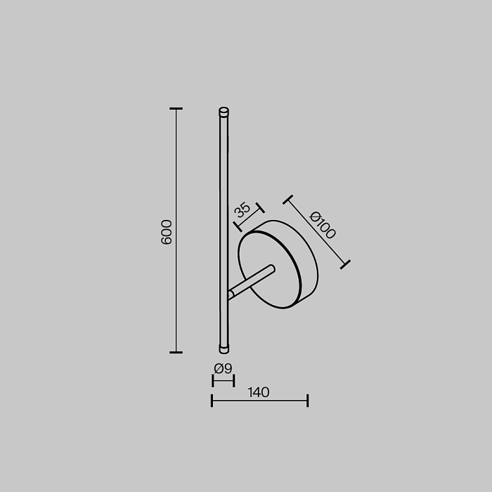 Бра Technical C085WL-L7BS2.7K