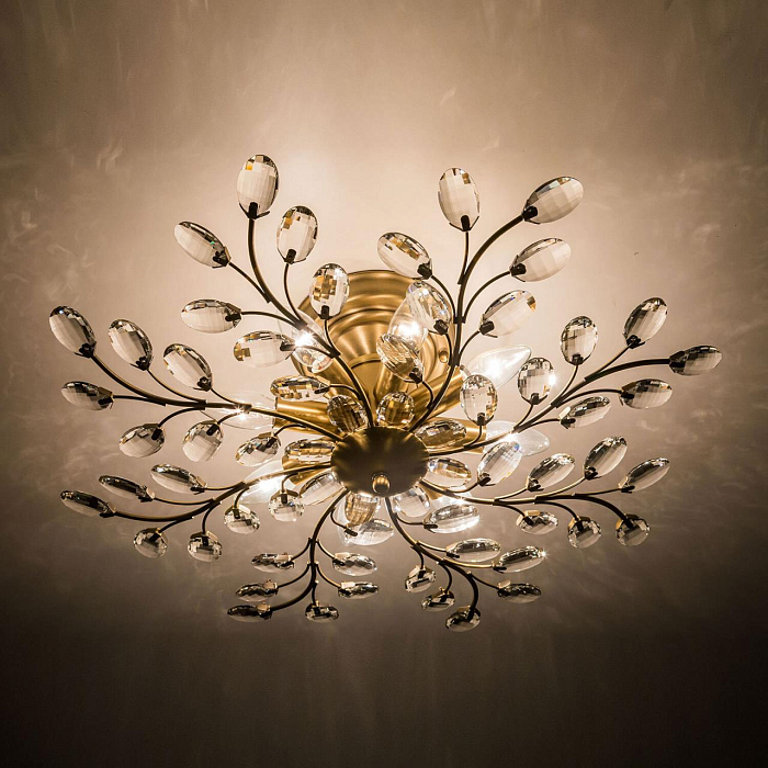 CL315183 Серенада Бронз+Прозр Св-к Люстра Люстра потолочная  CL315183