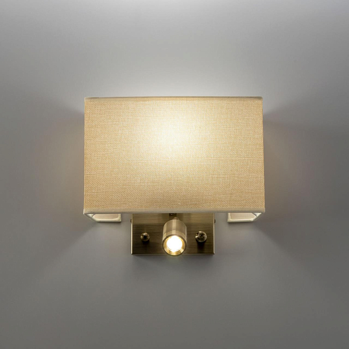 CL704303 Декарт Стар.Бронза+Песочный Св-к Настенны Бра светодиодное  CL704303