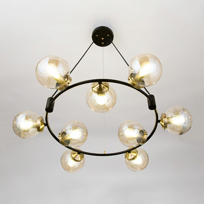 CL105195 Планета Черн+Дымч. Св-к Люстра Люстра подвесная  CL105195
