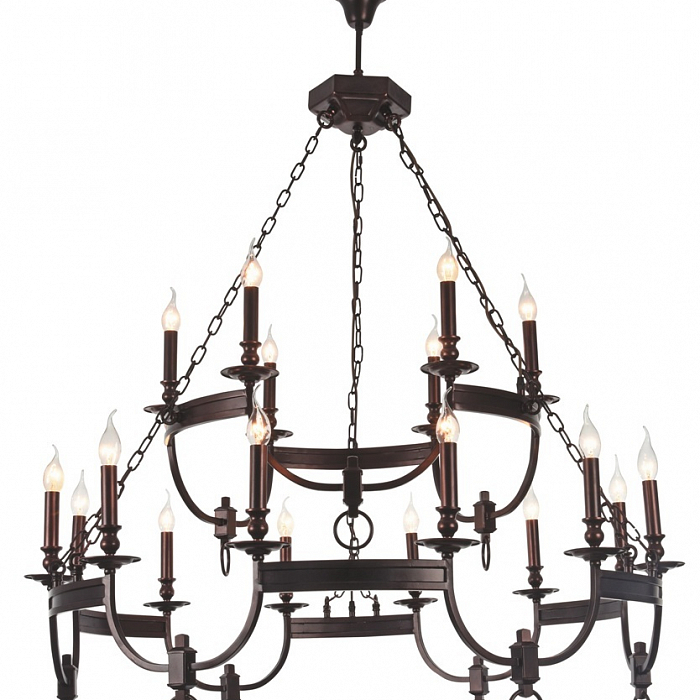 Люстра подвесная Crystal Lux SUERTE BROWN SP12+6