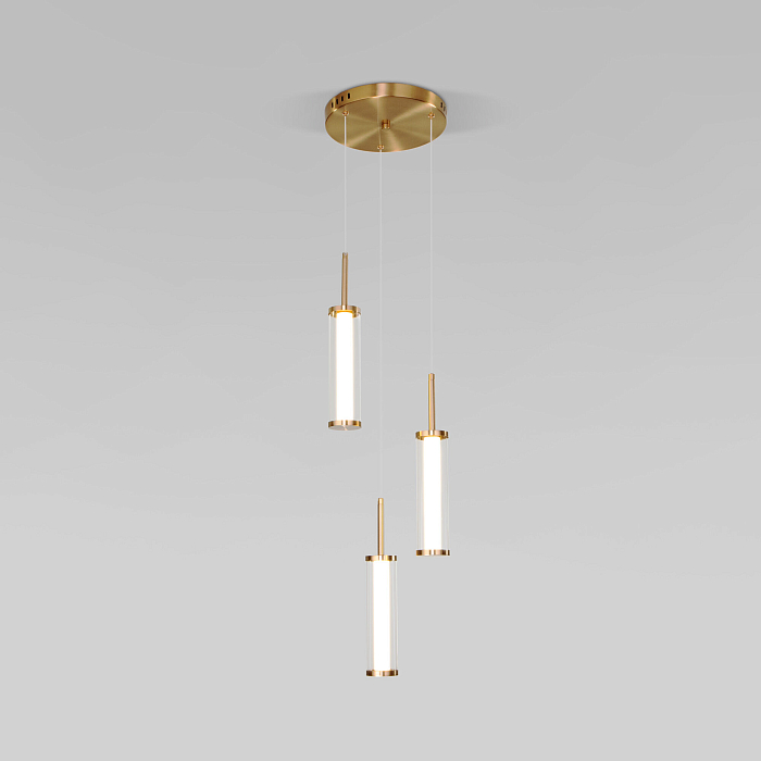 Люстра Eurosvet 50386/3 LED латунь