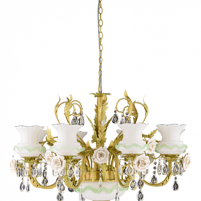 Люстра подвесная Sfera Sveta 0971/8+2 GREEN GOLD