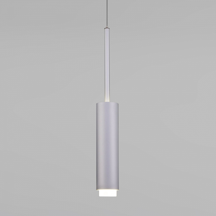 Люстра одинарный Eurosvet 50203/1 LED матовое серебро