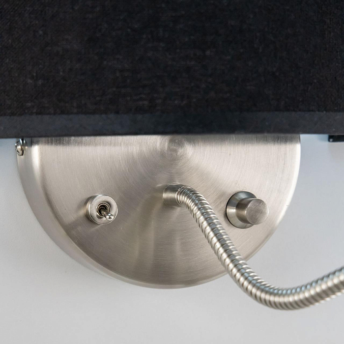 CL704305 Декарт Круг Хром.Мат+Черн. Св-к Наст. Бра светодиодное  CL704305