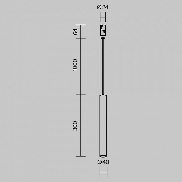 Трековая система Technical TR210-1-5W3K-M-B