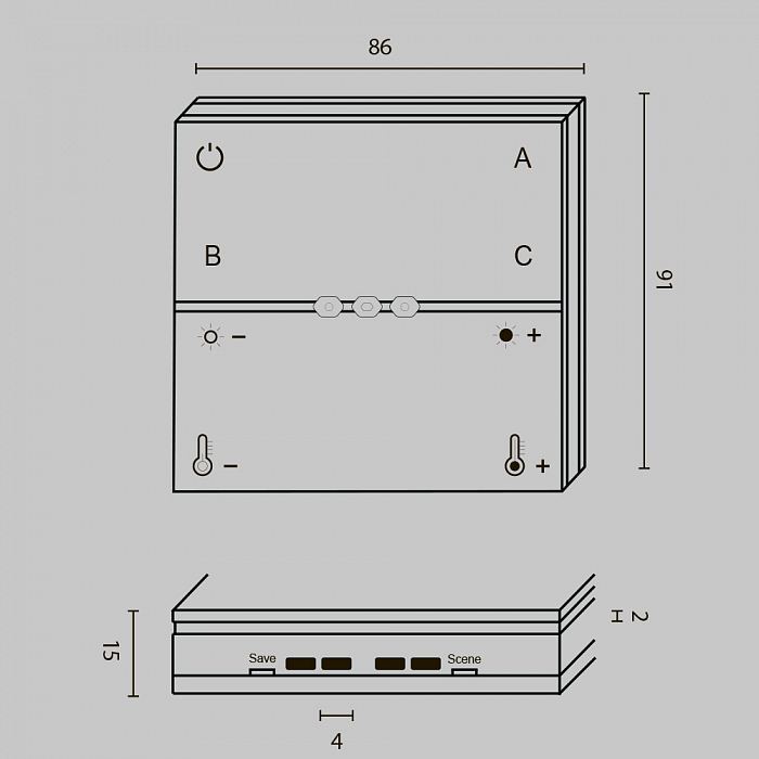 Lighting control DRC034-8-B