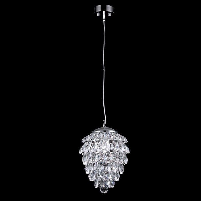 Светильник одинарный Crystal Lux CHARME SP2 CHROME/TRANSPARENT