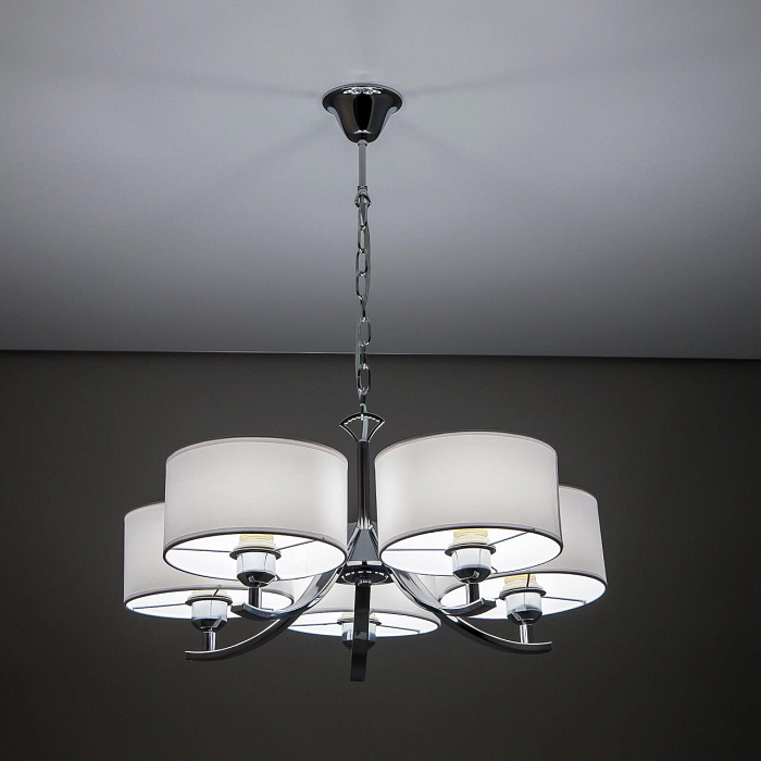 CL466150 Эвита Хром+Белый Св-к Люстра Люстра подвесная  CL466150