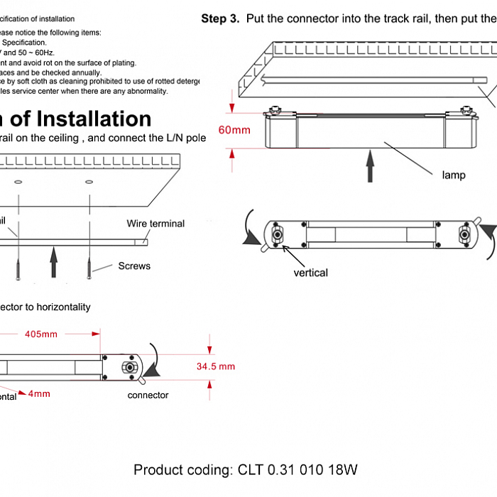 Светильник Crystal Lux CLT 0.31 010 18W BL M4000K