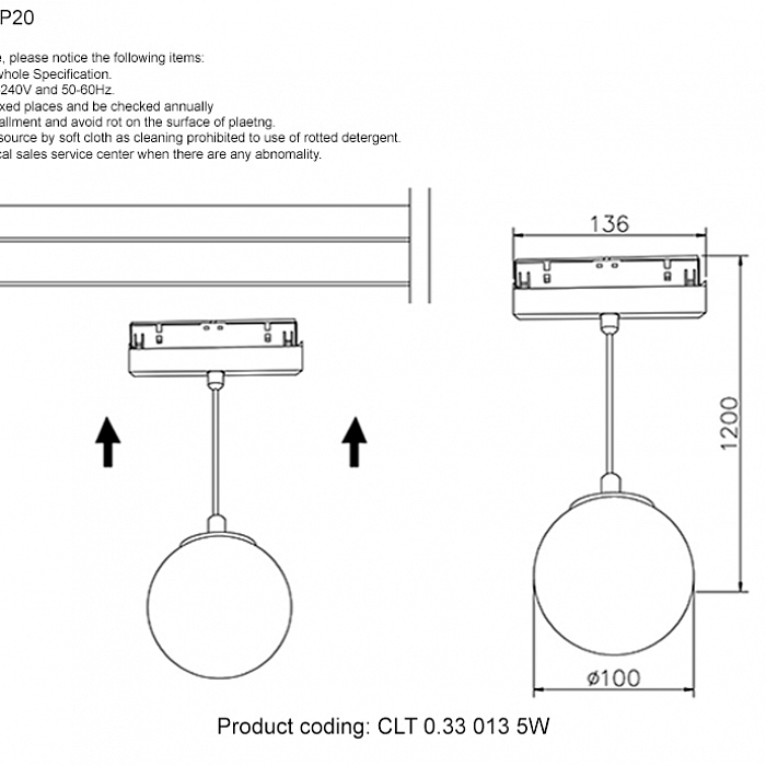 Светильник Crystal Lux CLT 0.33 013 5W BL 4000K