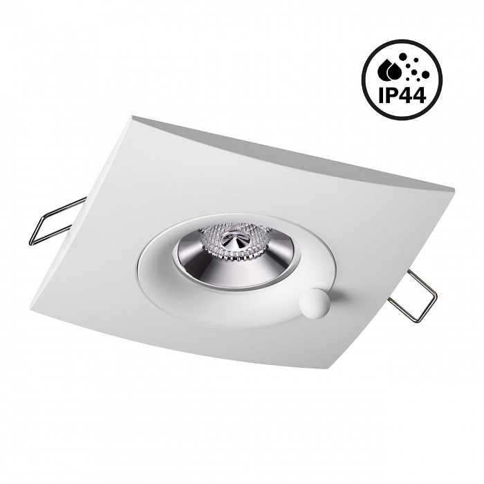 370793 SPOT NT21 530 белый Светильник встраиваемый влагозащищенный IP44 GU10 50W 220V WATER Светильник встраиваемый NOVOTECH 370793