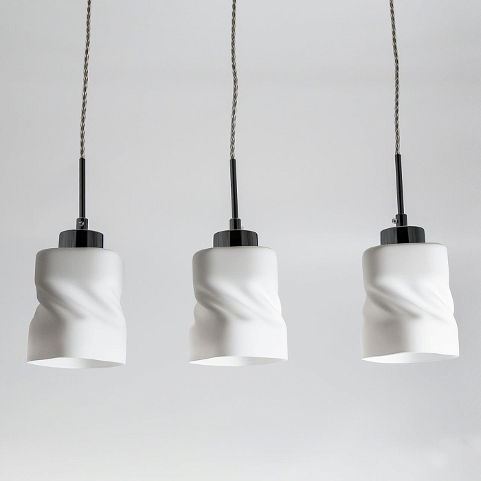 CL126232 Берта Хром+Венге Св-к Подвес Светильник тройной  CL126232