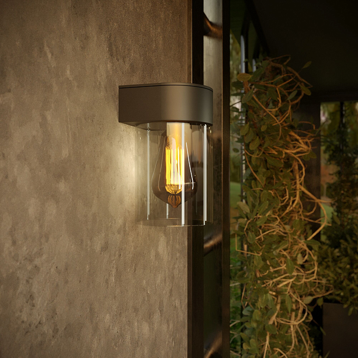 Уличный настенный светильник Atrani 35085/D черный Уличный светильник Elektrostandard 35085/D черный