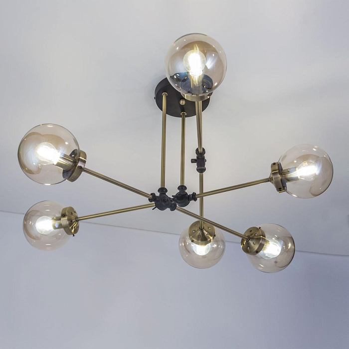 CL105165 Планета Черн+Дымч. Св-к Люстра Люстра на штанге  CL105165