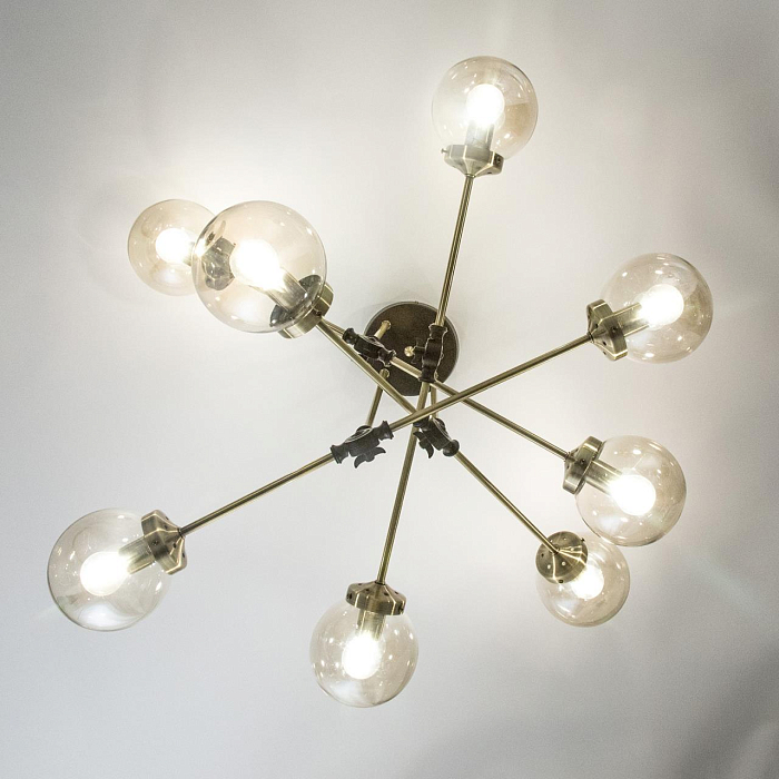 CL105185 Планета Черн+Дымч. Св-к Люстра Люстра на штанге  CL105185