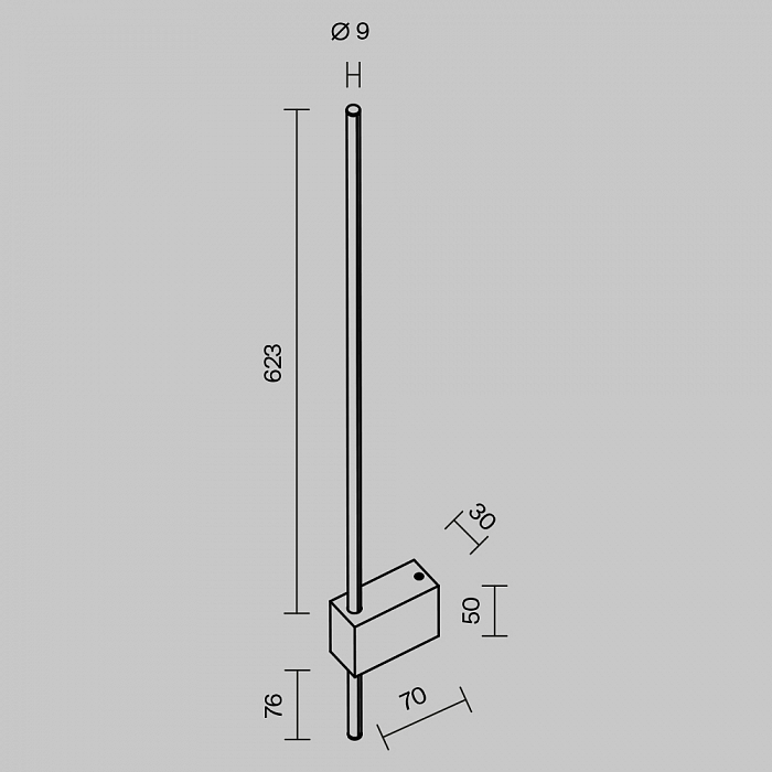 Бра Technical C070WL-L6B3K