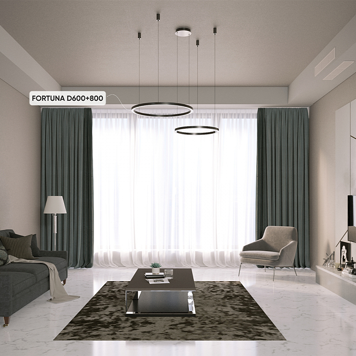 Люстра Crystal Lux FORTUNA SP123W LED  BLACK