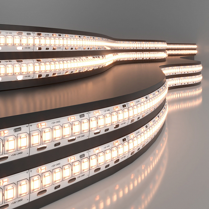 Светодиодная лента Elektrostandard Лента светодиодная 12V 16W 240Led 2835 IP65 тёплый белый, 5м