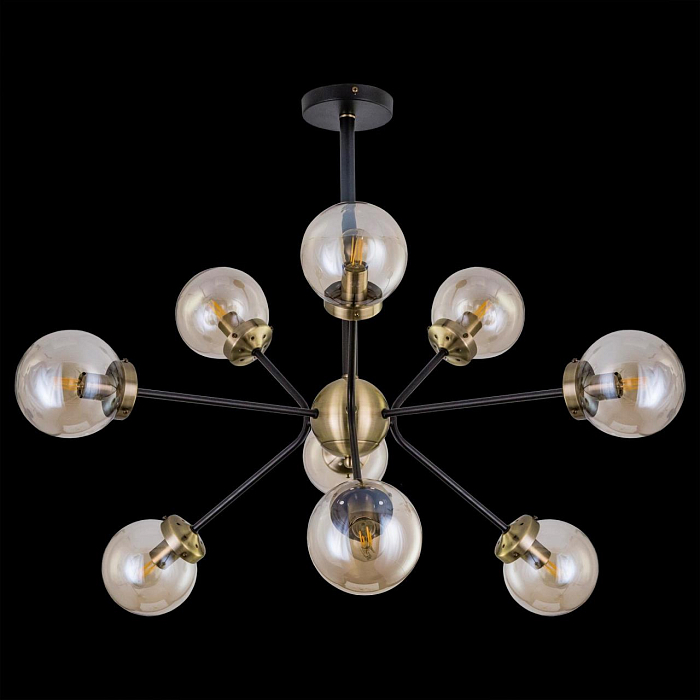 CL105295 Планета Черн+Дымч. Св-к Люстра Люстра на штанге  CL105295