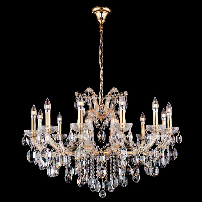 Люстра подвесная Crystal Lux HOLLYWOOD SP12 GOLD