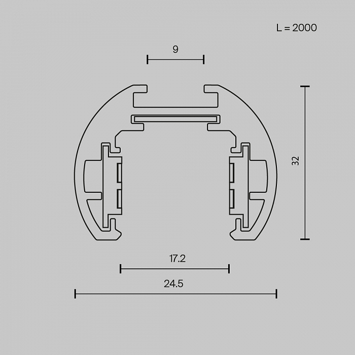 Трековая система Technical TRXM034-R-412W