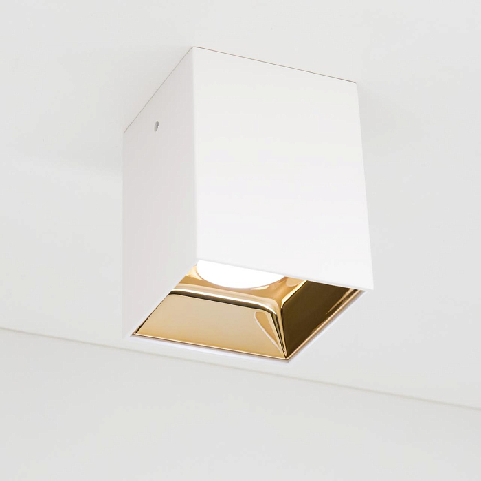 CL7440203 Старк Белый+Медь Св-к Потол. 12W*3500K Светильник накладной  CL7440203