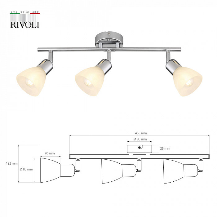 Спот на 3 и более ламп Rivoli 7051-703