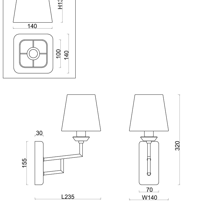 Бра Freya FR5266WL-01CH