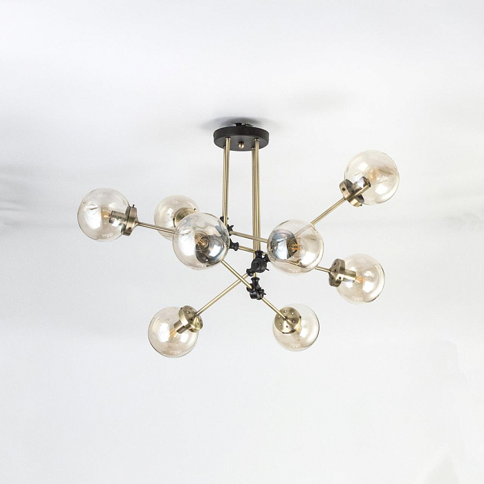 CL105185 Планета Черн+Дымч. Св-к Люстра Люстра на штанге  CL105185