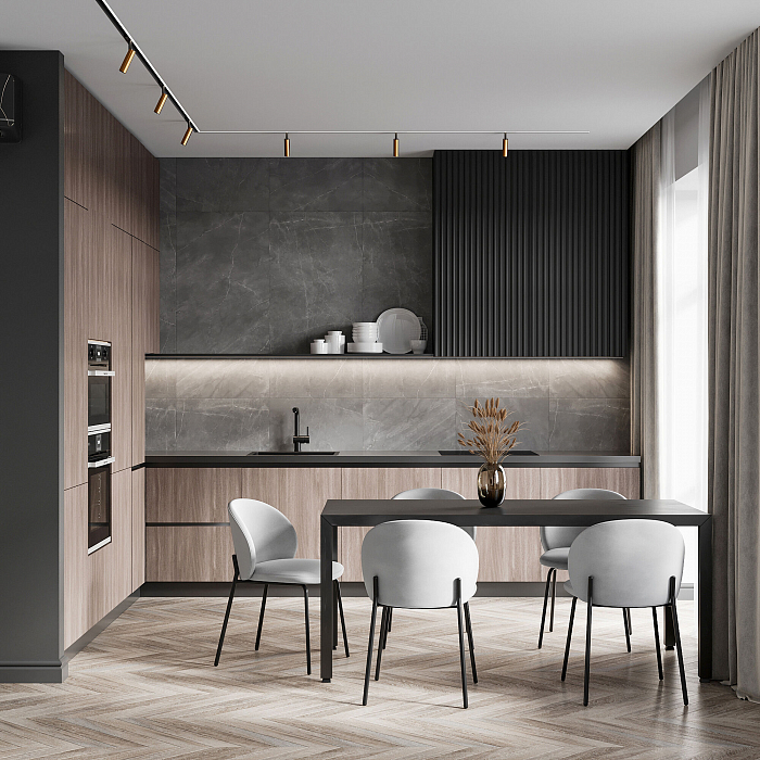 Slim Magnetic Шинопровод встраиваемый с местом под светодиодную ленту чёрный 2м 85132/00 Трековая система Elektrostandard 85132/00