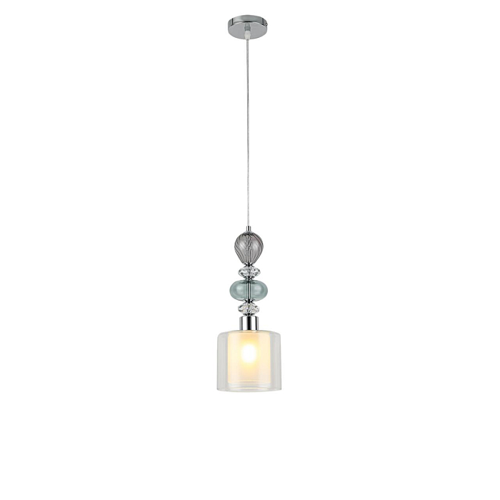8292/1A MODERNI хром/белый/прозрачный, металл/стекло/хрусталь Подвес E27 1*60W 220V GANNA LUMION 8292/1A