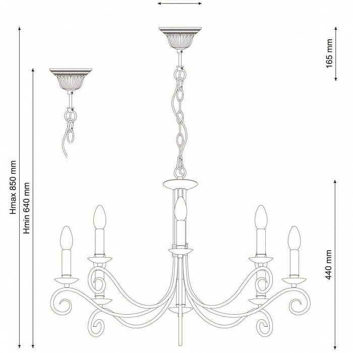 Люстра подвесная Lucia Tucci Fondi 330.8 antique
