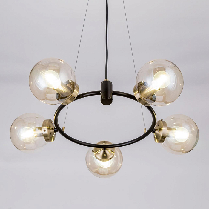 CL105155 Планета Черн+Дымч. Св-к Люстра Люстра подвесная  CL105155