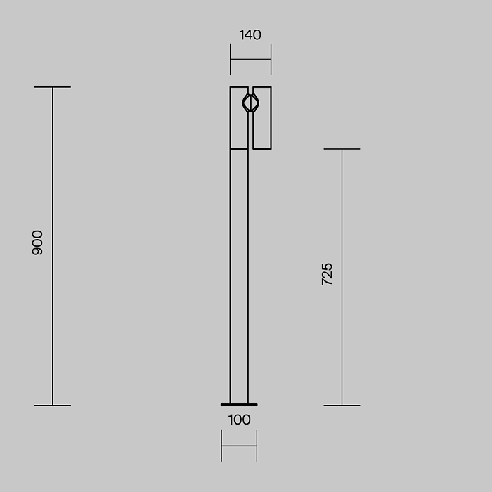Уличный светильник Outdoor O494FL-L10B3K