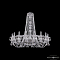 Люстра большая Bohemia Ivele Crystal 1402/18/400/h-105 Ni